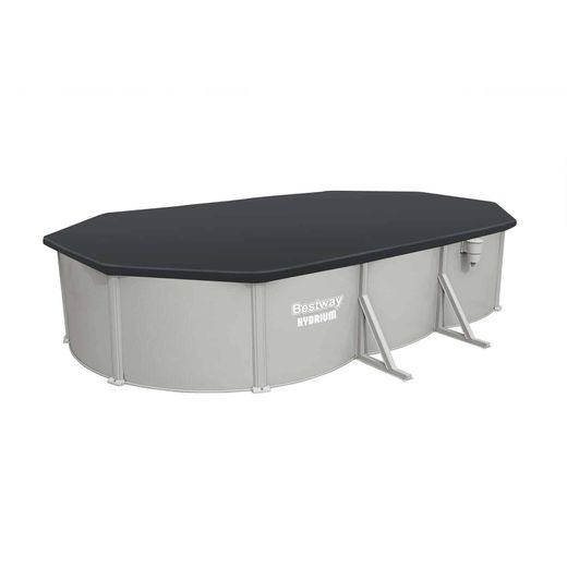 Piscina fuori terra ovale in acciaio Bestway Hydrium 610x366 cm con filtro a sabbia