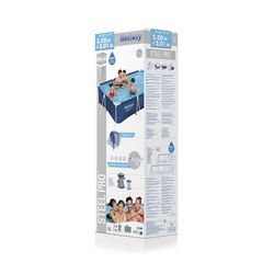 Piscina Fuori Terra Rettangolare Bestway Steel Pro 300x201x66 cm con Filtro a Cartuccia
