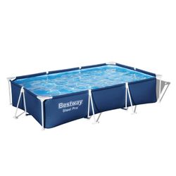 Piscina Fuori Terra Rettangolare Bestway Steel Pro 300x201x66 cm Senza Filtro