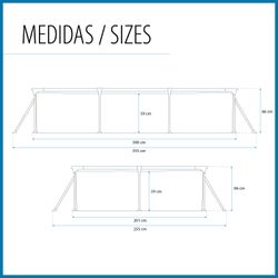 Piscina Fuori Terra Rettangolare Bestway Steel Pro 300x201x66 cm Senza Filtro