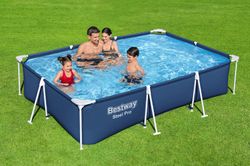 Piscina Fuori Terra Rettangolare Bestway Steel Pro 300x201x66 cm Senza Filtro