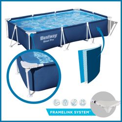 Piscina Fuori Terra Rettangolare Bestway Steel Pro 300x201x66 cm Senza Filtro
