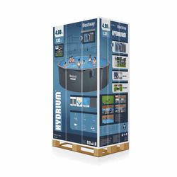 Piscine Autoportante Ronde en Acier Bestway Hydrium Ø488 x 132 cm avec Filtre à Sable