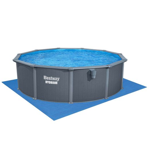 Piscine Autoportante Ronde en Acier Bestway Hydrium Ø488 x 132 cm avec Filtre à Sable