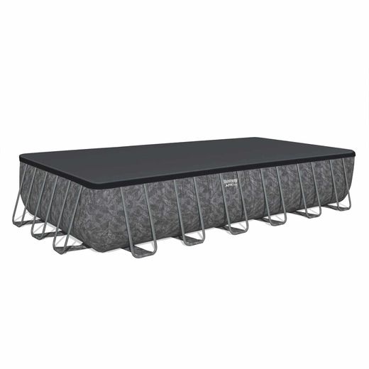 Piscina Fuori Terra Tubolare Bestway APX 365 Rettangolare 732x366x132 cm con Filtro a Sabbia