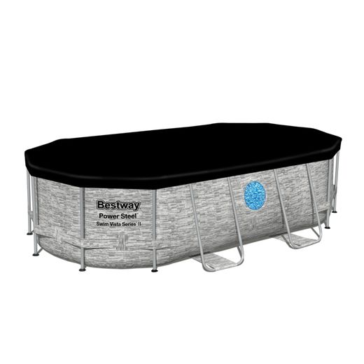 Piscine hors-sol tubulaire Bestway Power Steel filtre sable 488x305x107 cm