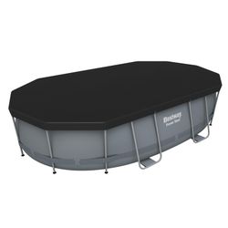 Piscina Fuori Terra Tubolare Bestway Power Steel Ovale 488x305x107 cm con Filtro a Cartuccia