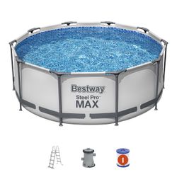 Piscine tubulaire démontable Bestway Steel Pro Max 305x100 cm avec filtre