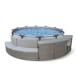 Piscina Bestway Steel Pro Max 305x100 cm con Revestimiento K2O Half Surround