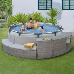 Piscina Bestway Steel Pro Max 305x100 cm con Revestimiento K2O Half Surround