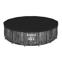 Piscine Démontable Tubulaire Bestway Steel Pro Max Effet Bois Ø427 x 107 cm avec Filtre
