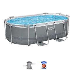 Piscina Fuori Terra in Tubo Bestway Steel Pro Max Ovale 305x200x84 cm con Filtro a Cartuccia