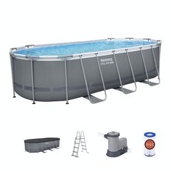 Piscina Fuori Terra Tubolare Bestway Steel Pro Max Ovale 549x274x122 cm con Filtro a Cartuccia