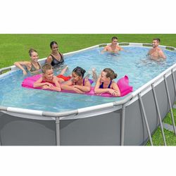 Piscina Fuori Terra Tubolare Bestway Steel Pro Max Ovale 549x274x122 cm con Filtro a Cartuccia