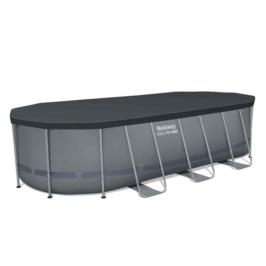 Piscina Fuori Terra Tubolare Bestway Steel Pro Max Ovale 549x274x122 cm con Filtro a Cartuccia