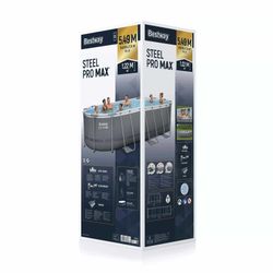 Piscina Fuori Terra Tubolare Bestway Steel Pro Max Ovale 549x274x122 cm con Filtro a Cartuccia