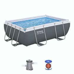 Piscina Desmontable Tubular Bestway Steel Pro Max Rectangular 282x196x84 cm con Depuradora