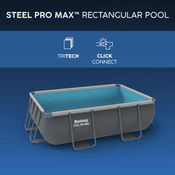 Piscina Desmontable Tubular Bestway Steel Pro Max Rectangular 282x196x84 cm con Depuradora