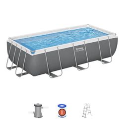 Piscina Fuori Terra Tubolare Bestway Steel Pro Max Rettangolare 404x201x100 cm con Filtro a Cartuccia