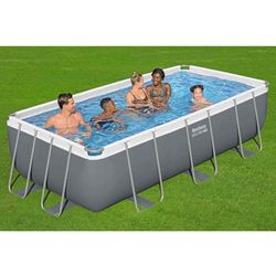 Piscina Fuori Terra Tubolare Bestway Steel Pro Max Rettangolare 404x201x100 cm con Filtro a Cartuccia