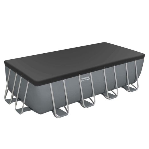 Piscine Démontable Tubulaire Bestway Steel Pro Max Rectangulaire 488x244x122 cm avec Filtre à Sable