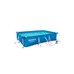 Piscine Démontable Tubulaire Enfant Bestway Deluxe Splash Frame Pool 300x201x66 cm avec Filtre à Cartouche