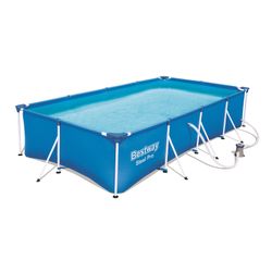 Piscina fuori terra tubolare per bambini Bestway Family Splash Frame Pool 400x211x81 cm con filtro a cartuccia