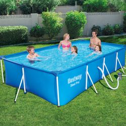 Piscina fuori terra tubolare per bambini Bestway Family Splash Frame Pool 400x211x81 cm con filtro a cartuccia