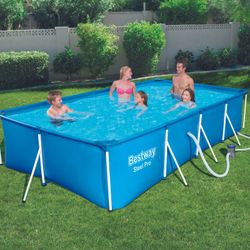 Piscina fuori terra tubolare per bambini Bestway Family Splash Frame Pool 400x211x81 cm con filtro a cartuccia