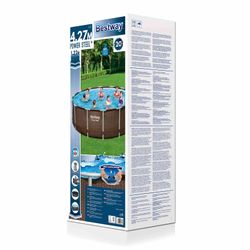 Piscine Démontable Tubulaire Rond Bestway Power Steel 427x122 cm avec Filtre