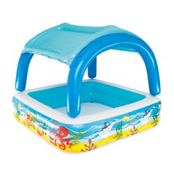 Piscina Gonfiabile Autoportante per Bambini Bestway 147x147x122 cm con Tettoia Canopy