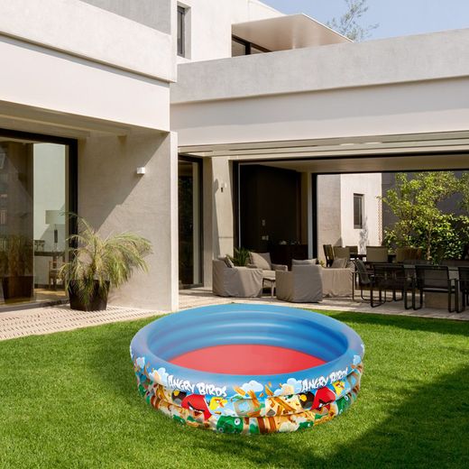 Piscine Gonflable Autoportante Enfant Bestway 152x30 cm Design Angry Birds