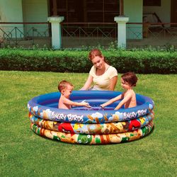 Piscine Gonflable Autoportante Enfant Bestway 152x30 cm Design Angry Birds