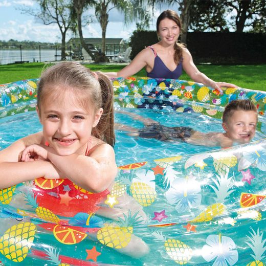 Piscine Gonflable Autoportante Enfant Bestway 170×53 cm Design Tropical