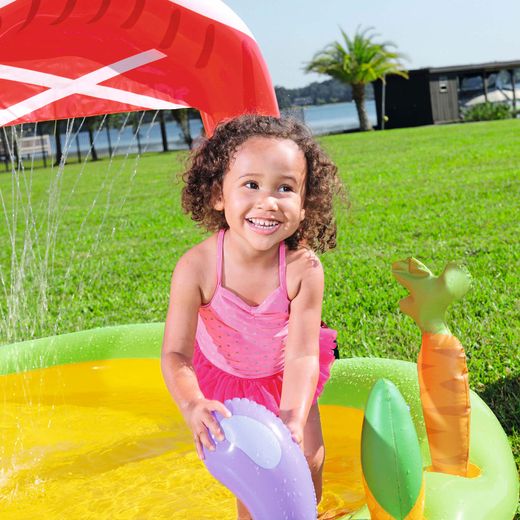 Piscine gonflable autoportante pour enfants Bestway 175x147x102 cm, design ferme