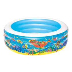 Piscina Gonfiabile Autoportante per Bambini Bestway 196x53 cm Design Play Acquario