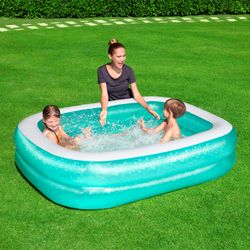 Kinderschwimmbecken aufblasbar rechteckig Bestway H2OGO 201x150x51 cm