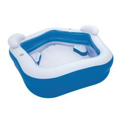 Piscina Gonfiabile Autoportante per Bambini Bestway 213x206x69 cm con Cuscini e Portabevande