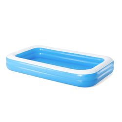 Piscine gonflable autoportante pour enfants Bestway 305x183x46 cm, structure à 2 anneaux bleue