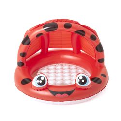 Piscine Gonflable Autoportante Enfant Bestway 97x66 cm Parasol Design Grenouille ou Coccinelle