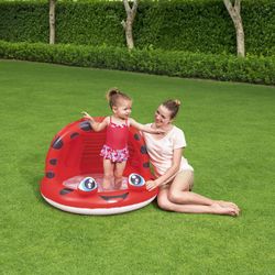 Piscine Gonflable Autoportante Enfant Bestway 97x66 cm Parasol Design Grenouille ou Coccinelle