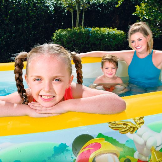 Piscina Gonfiabile Autoportante per Bambini Bestway Mickey 262x175x51 cm