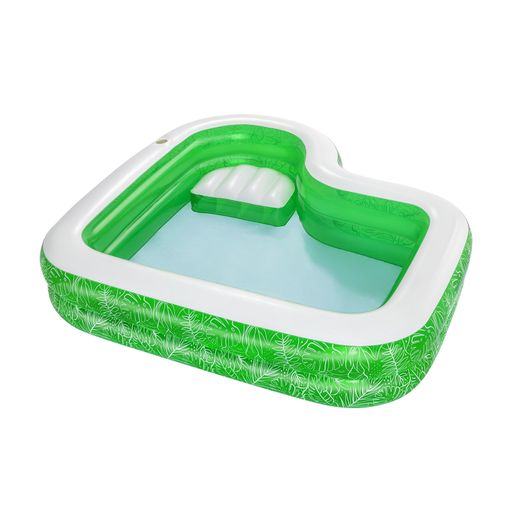 Piscina Gonfiabile Autoportante per Bambini Bestway Tropical Paradise 231x231x51 cm con Sedile e