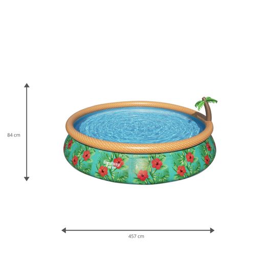 Piscine gonflable Fast Set Bestway Paradise Palms 457x84 cm avec filtre