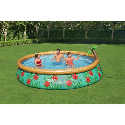 Piscine gonflable Fast Set Bestway Paradise Palms 457x84 cm avec filtre