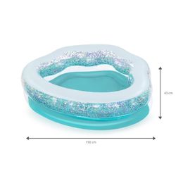 Piscina inflável infantil Bestway 150x127x43 cm design glitter