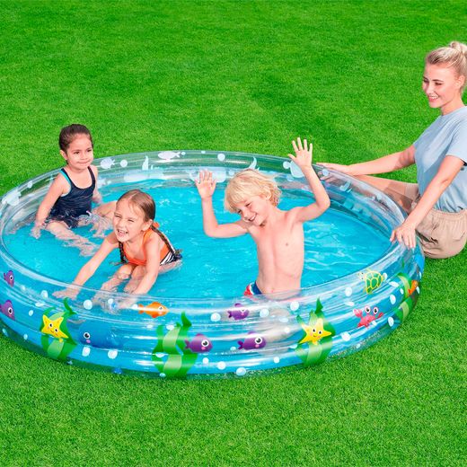 Piscina Gonfiabile per Bambini Bestway 183 cm Fondo del Mare Autoportante