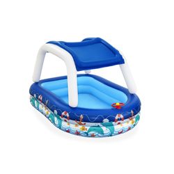 Piscine Gonflable Enfant Bestway Bateau avec Parasol 213x155x132 cm