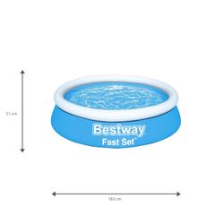 Piscine Gonflable Enfant Bestway Fast Set 183x51 cm Ma Première Piscine