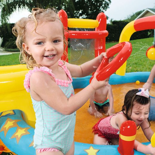 Piscina Gonfiabile per Bambini Bestway Lil' Champ con Toboggano e Giochi